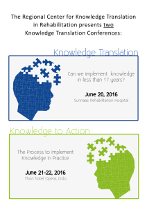 Knowledge to Action Knowledge Translation