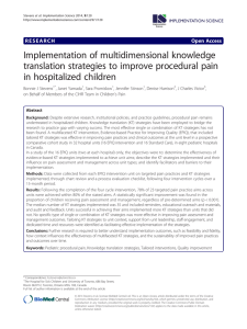 Implementation of multidimensional knowledge translation