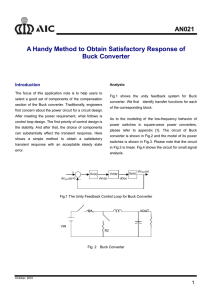 a handy method to obtain satisfactory response of buck converter