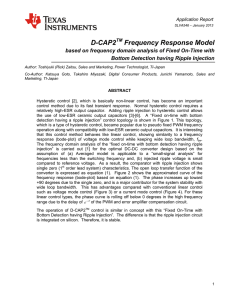 D-CAP2 Frequency Response Model, based on