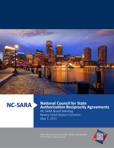 NC-SARA Board Meeting Booklet