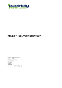 delivery strategy - Electricity North West