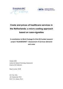 Costs and prices of healthcare services in the Netherlands: a micro