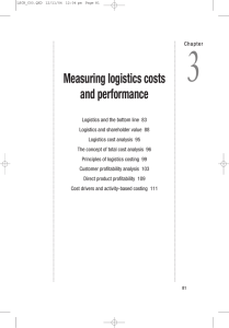 Measuring logistics costs and performance
