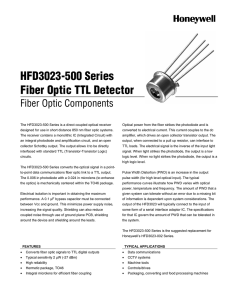 HFD3023-500 Series - Honeywell Sensing and Control