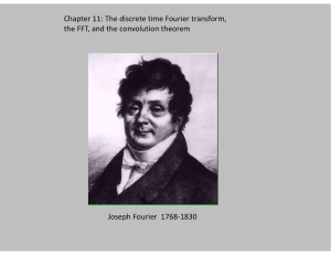 Chapter 11: The discrete time Fourier transform, the FFT, and the