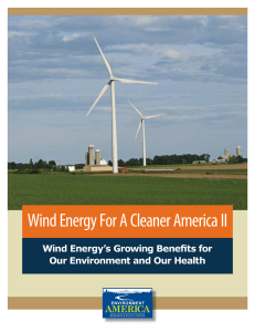 Wind Energy for a Cleaner America II