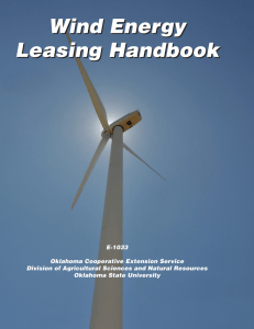 Wind Energy Leasing Handbook - The National Agricultural Law