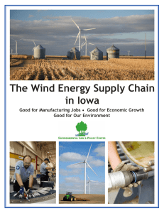 The Wind Energy Supply Chain in Iowa
