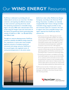 Our wind energy Resources