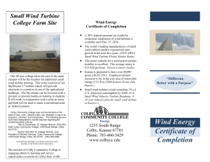 Wind Energy Certificate of Completion