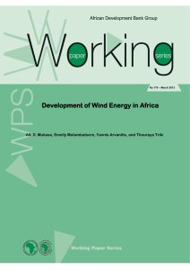 Development of Wind Energy in Africa
