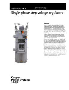 Single-Phase Step voltage Regulators