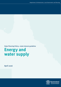 state interest guideline - Energy and water supply