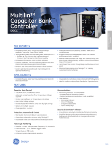 DGCC Capacitor Bank Controller