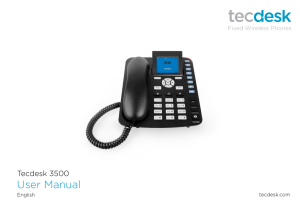 Tecdesk 3500 Manual