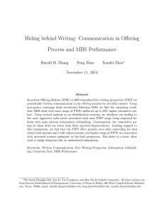 Hiding behind Writing: Communication in Offering Process