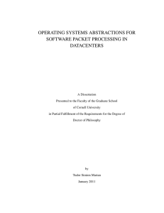 Operating Systems Abstractions For Software Packet Processing