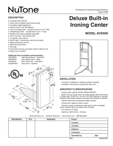 Deluxe Built-in Ironing Center