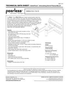 TECHNICAL DATA SHEET -Solid•Point™ Articulating Swivel