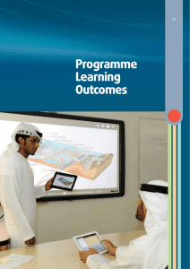Programme Learning Outcomes