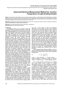 Improved Electrical Measurement Method for Junction Temperature