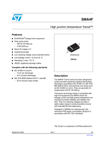 High junction temperature Transil™