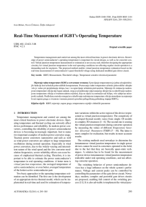 Real-Time Measurement of IGBT`s Operating Temperature