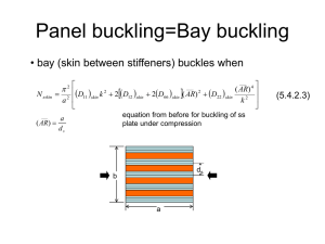 Panel buckling=Bay buckling