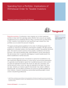 Spending from a Portfolio: Implications of Withdrawal Order on