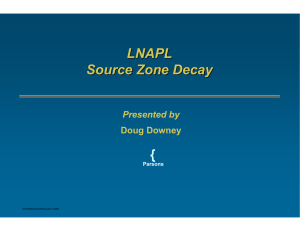 NAPL Source Zone Decay - Remediation Technologies
