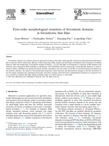 First-order morphological transition of ferroelastic domains in