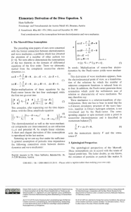 Elementary Derivation of the Dirac Equation. X