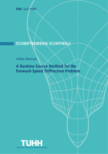 SCHRIFTENREIHE SCHIFFBAU A Rankine Source Method for the