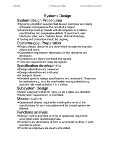 Systems design