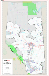 Alberta - AP Lines - AG Franchise Areas - 50km Buffer
