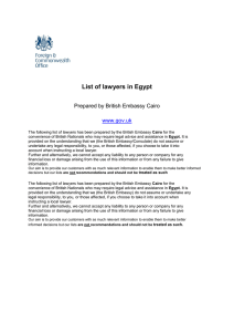 Egypt – List of Lawyers