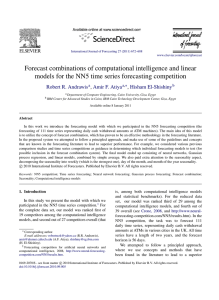 Forecast combinations of computational intelligence and