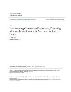 Reciprocating Compressor Diagnostics, Detecting Abnormal