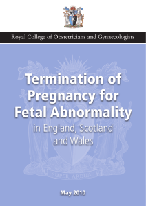 Termination of Pregnancy for Fetal Abnormality