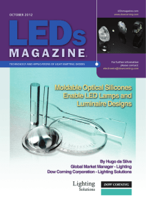 Moldable Optical Silicones Enable LED Lamp and Luminaire in