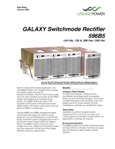 GALAXY Switchmode Rectifier 596B5