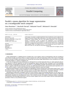 Parallel c-means algorithm for image segmentation on a