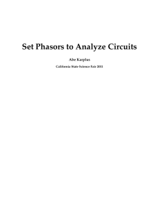 Set Phasors to Analyze Circuits