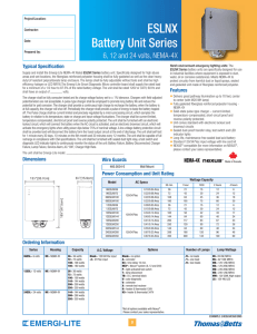 ESLNX Battery Unit Series - Emergi-Lite