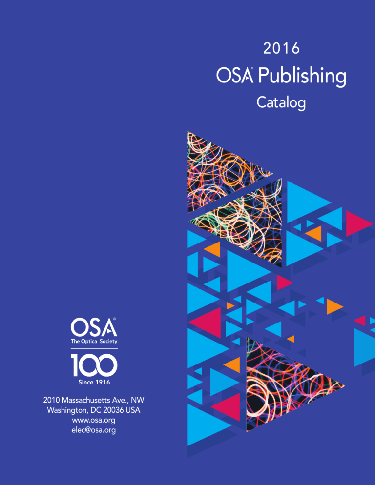 2016 Journal Catalog