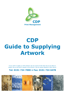 Guide to supplying artwork
