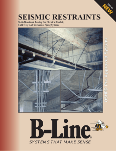 Cooper B-Line - Seismic Restraints Catalog (2002)