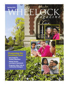 Spring 2010 - Wheelock College