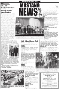 12-3-14 Mustang News - Mount Markham Central School District